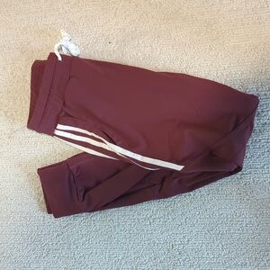 Buffbunny Striped Joggers Windsor Wine